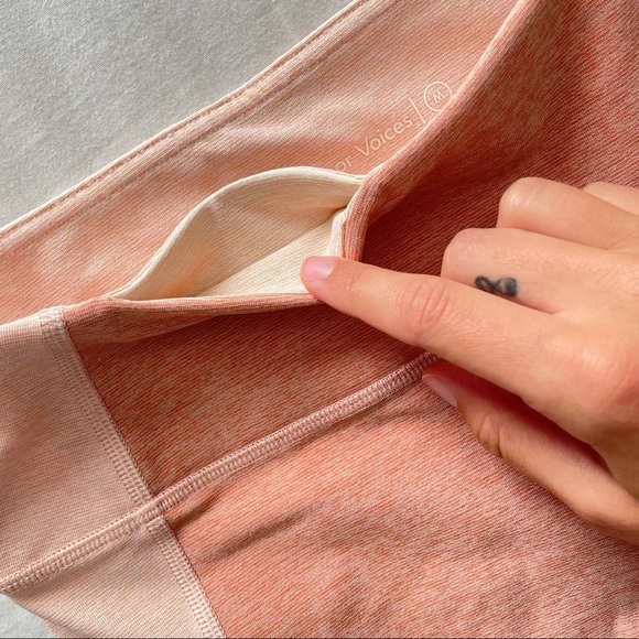 Outdoor Voices Warm Up Leggings Rose Quartz / Terracotta - Picture 5 of 6